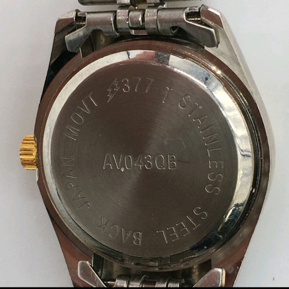 "Let’s Talk” Two-Tone Ladies Quartz Watch (Model AV043QB): - Picture 5 of 7